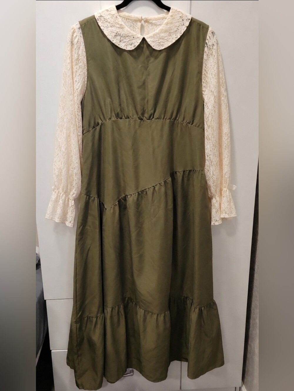 SHEIN Olive Green Maxi Dress
